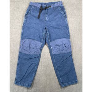 Carhartt WIP Utility Work Pants Men M Blue Patchwork Streetwear Skate Grunge